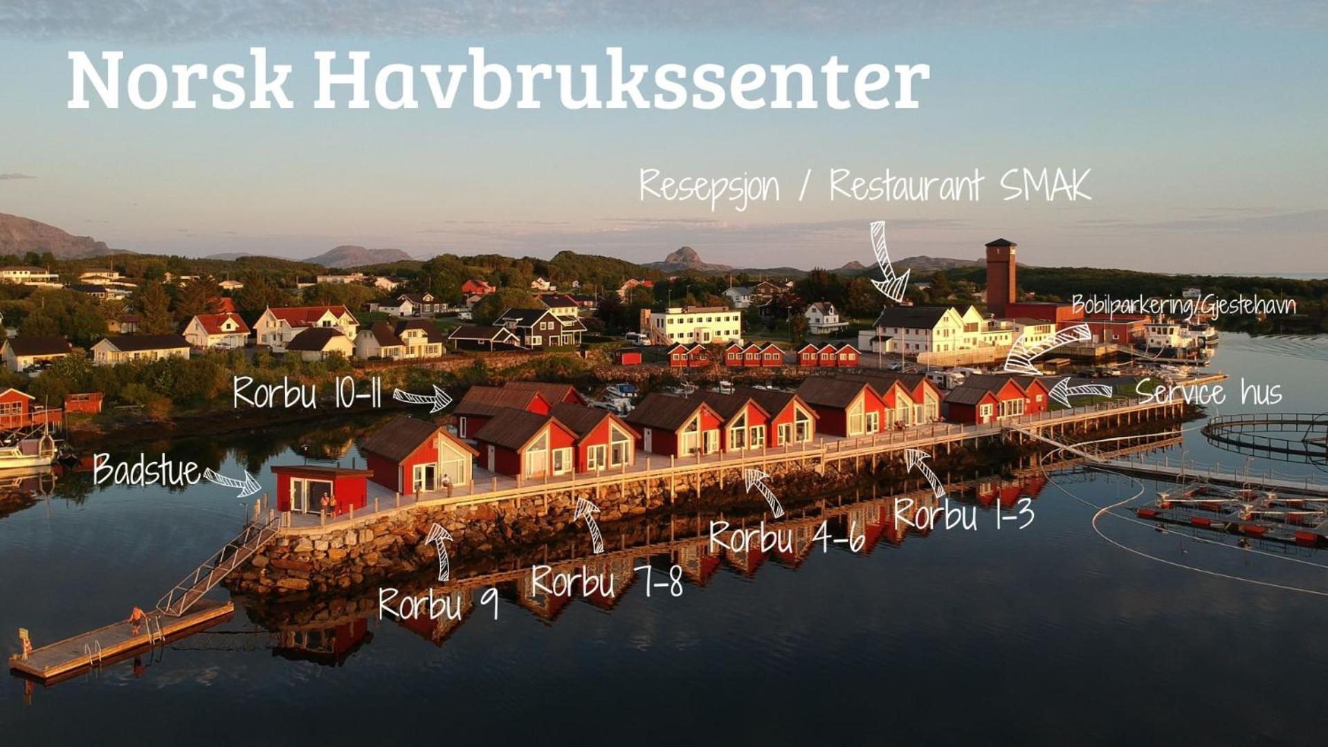 Norsk Havbrukssenter - Rorbuer Hotel Bronnoysund Bagian luar foto